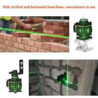 VISLONE samonivelační laserová vodováha 16 řádků 4 x 360 horizontální vertikální linie 3° samonivelační, funkce nastavení jasu,